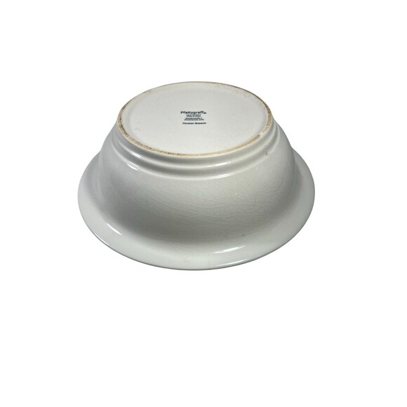 Pfaltzgraff Ocean Breeze Large Round Serving Bowl Green Blue Band Rim 9 5/8" Dia - Picture 6 of 8